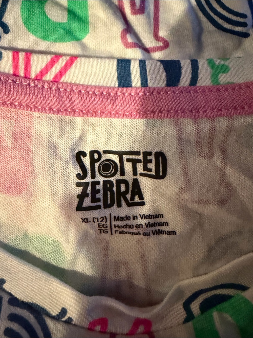 NWOT Spotted Zebra Girls' Long Sleeve 'Read a Book' Graphic Tee - White Multi - Picture 6 of 6